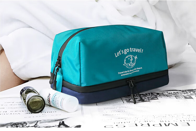Banzheni Toiletry Bag for Men And Women, Travel Fitness Swimming Makeup Storage Bag, Underwear Organizer, Business Trip Wet And Dry Separation Waterproof Large Capacity 4