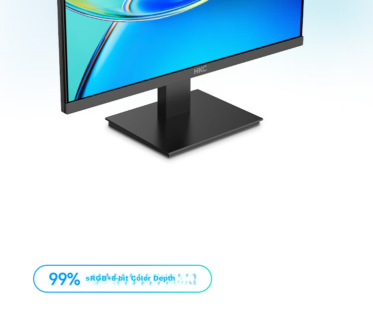 HKC 24.5-Inch 100Hz High-Definition Screen, 99% SRGB Wide Color Gamut, Eye-Friendly Low Blue Light, Flicker-Free, Wall-Mountable, HDMI Computer Office Gaming Monitor V2511 5