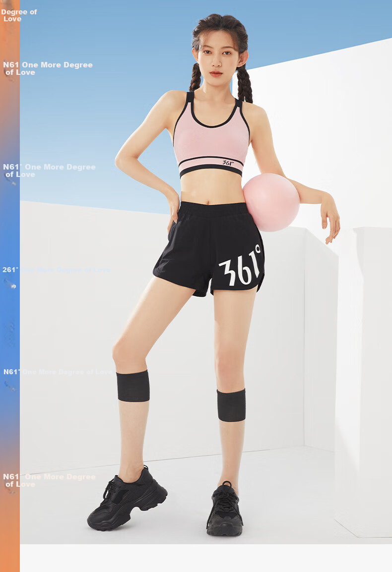 361° Sports Fitness Yoga Shorts, Summer Lightweight, Anti-Exposure, Fake Two-Piece Design, Running Sports, Breathable Shorts for Outdoor Wear 18