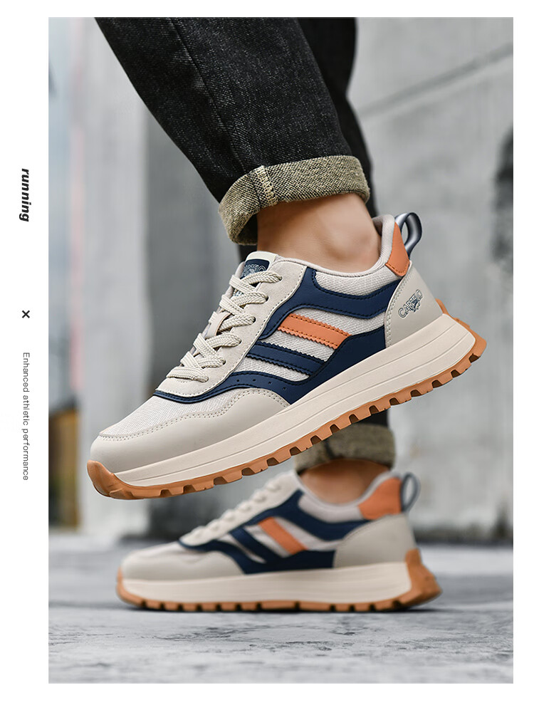 CARTELO Men's Casual Sports Sneakers, Autumn And Winter New Classic Retro Versatile Dirty Shoes, Outdoor Hiking Jogging New Style 20