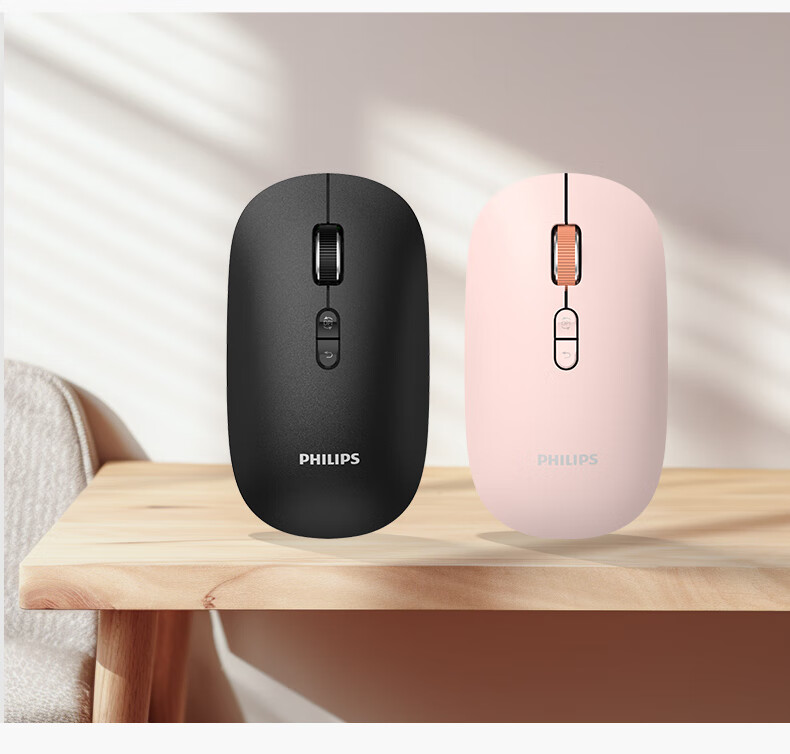 PHILIPS SPK7538 Wireless Bluetooth Mouse Multi-Device Connection Quiet Office Mouse Ergonomic for Apple Mac Desktop Computer Laptop Universal Enterprise Procurement White 6