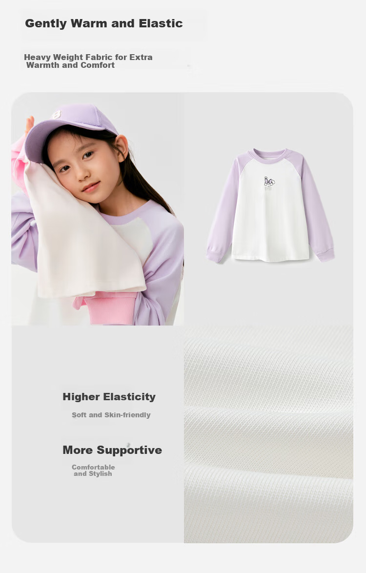 BALABALA Children's Long-Sleeve T-Shirt for Boys And Girls, Spring 2025 Undershirt [Same As In-Store], 202125100203 4
