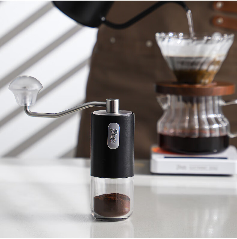 Bincoo Hand-Crank Coffee Grinder, Home Small Manual Coffee Mill, Pour-Over Manual Grinding Machine 7