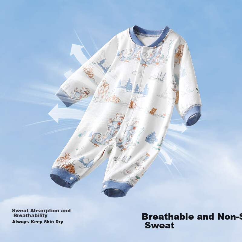 Beitaisi Baby Clothes Spring And Autumn Outfit, Infant Onesie Pure Cotton, Newborn Boys And Girls, Small Age All-Season Pajamas Romper