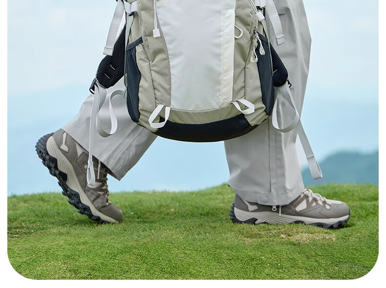 CAMEL Cloud Stream Oxygen Bag, Outdoor Hiking Backpack, Sports Travel Trekking Waterproof Rucksack, Gray-Gree 2
