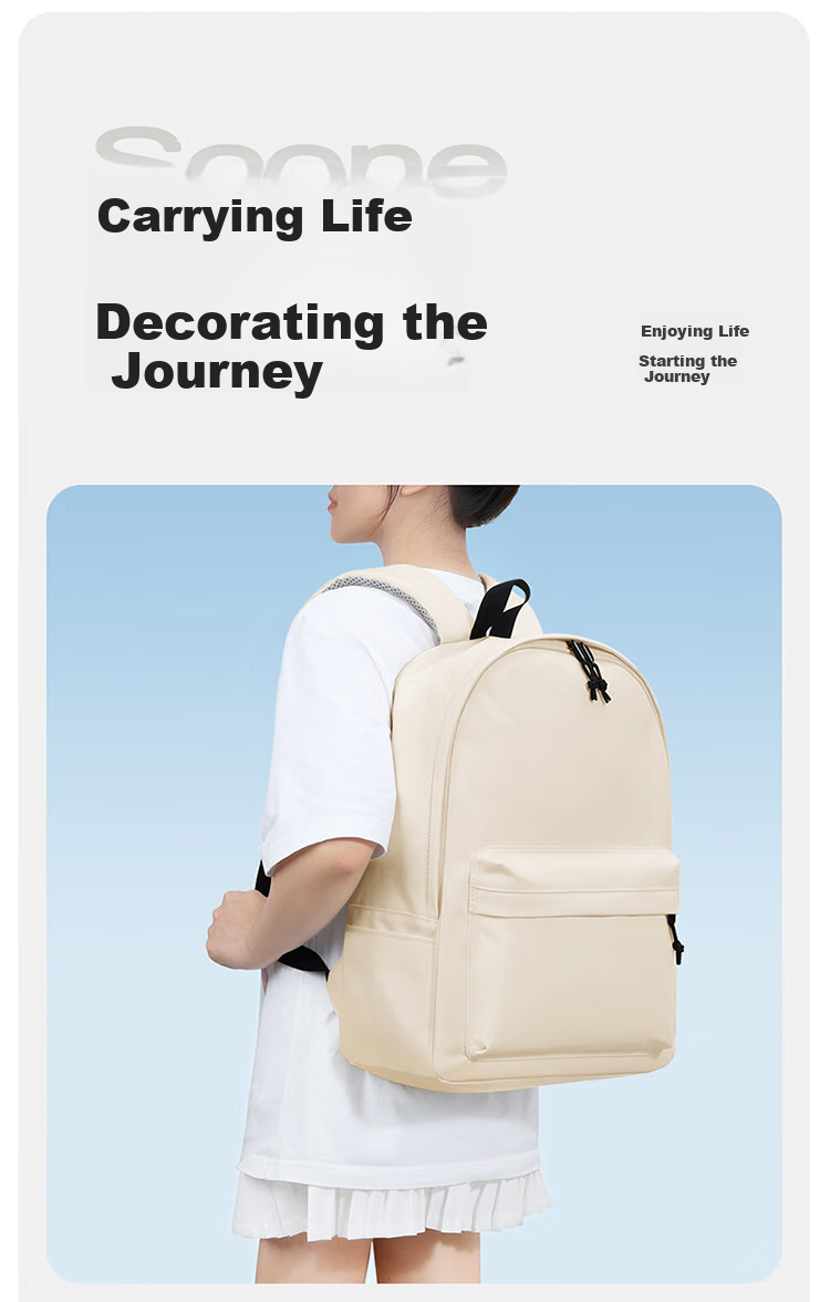 Biyoumei Large Capacity Fashion Backpack Casual Travel Bag Laptop Bag Schoolbag for Middle School, High School And College Students, Unisex 7