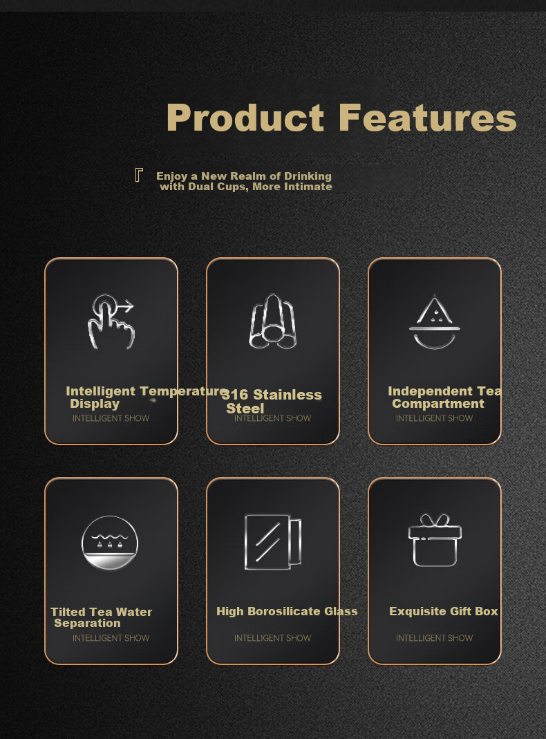 Mixiaoshu Insulated Mug for Men with Tea Infuser Cup, Mid-Autumn Festival Gift for Boyfriend, Father, Birthday Present for Husband, Practical Gift for Me 4