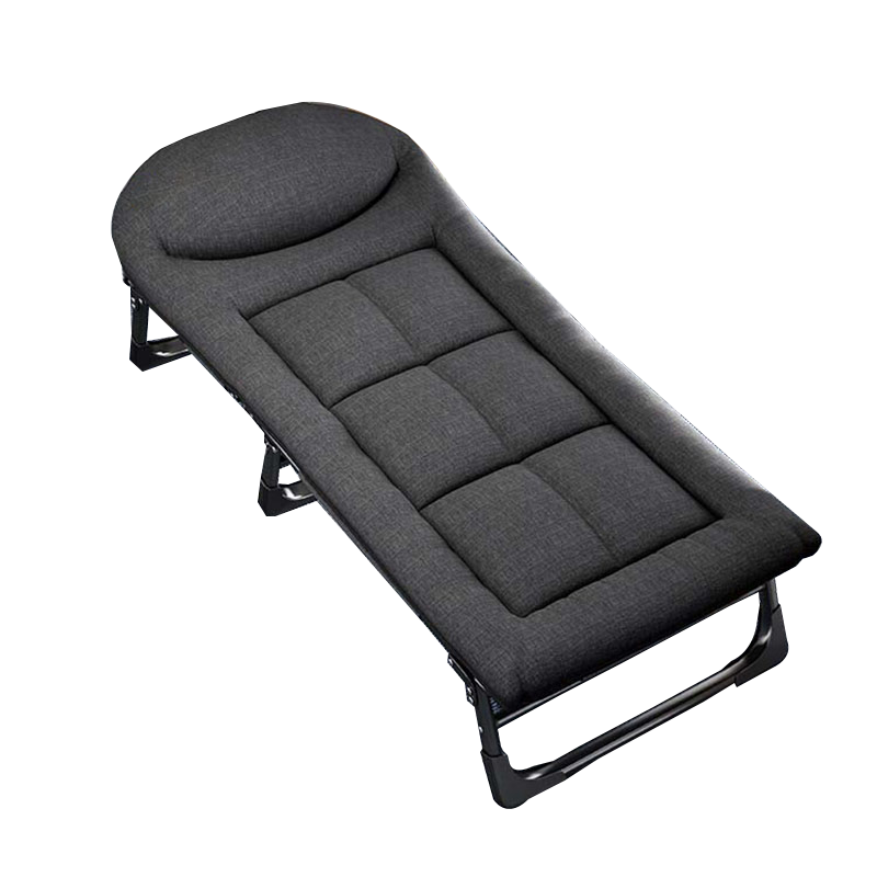 Jianyijiaju Folding Bed Lounge Chair Nap Bed Single Accompanying Care Bed Multifunctional Bed Crib Portable Student Siesta Bed Black