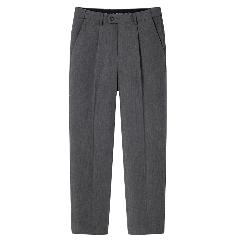 ROMON [Wrinkle-Resistant And No-Iron] Men's Dress Pants, New Style for Young And Middle-Aged Men, Straight-Leg Loose Business Cargo Trousers, Casual Pants for Me