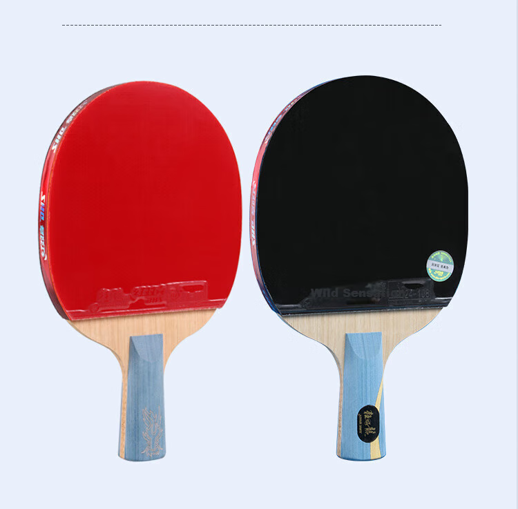 DHS Jinmanquan Kuangbiao Ma Long Gift Box Table Tennis Racket, Straight Handle, Blue Sponge, Orange Sponge, Professional Competition Paddle 11