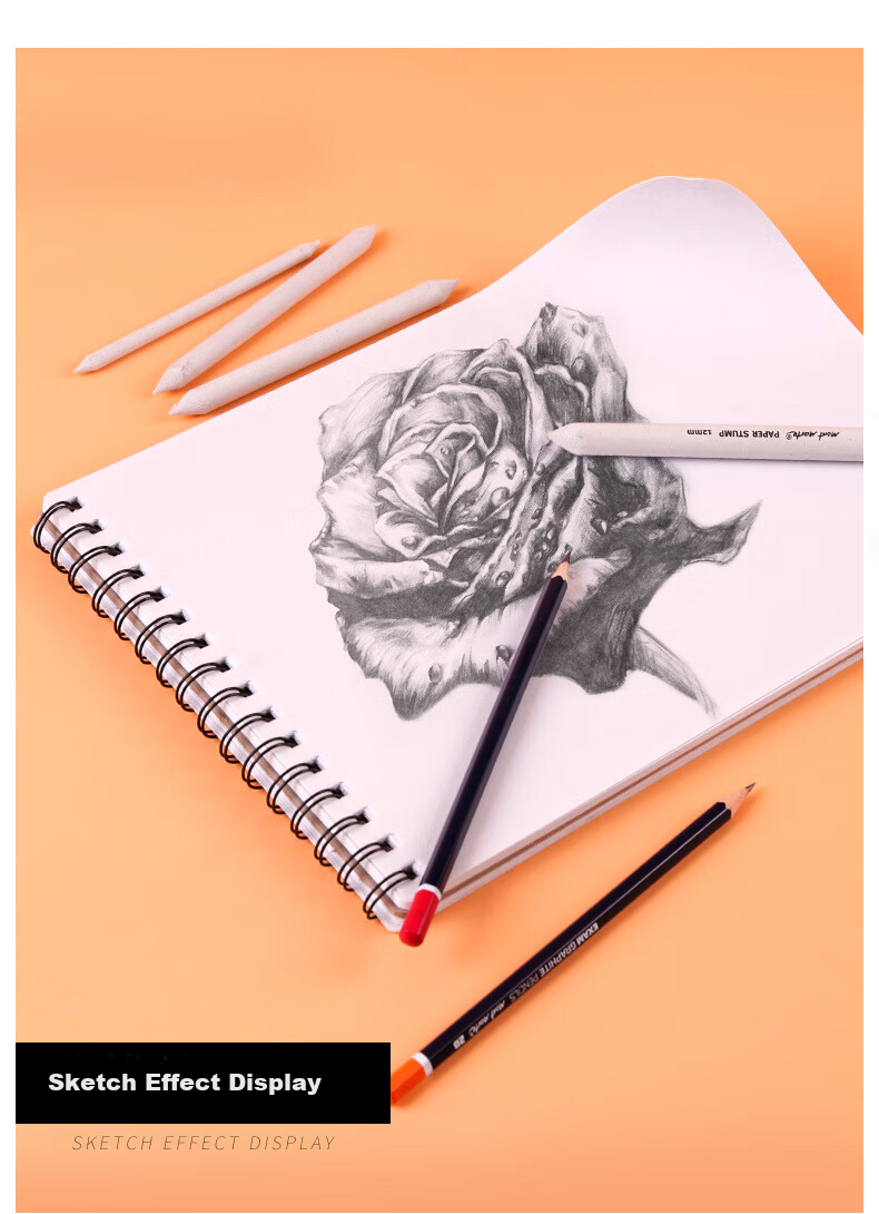 [Lowest Price Online] Mont Marte Sketching Blade Art Student Highlight Detail Shadow Blending Eraser Scraper Sketch Sponge Pen Replacement Head Eraser Blending Cotton MPN0228CN Sketching Markers Drawing 11
