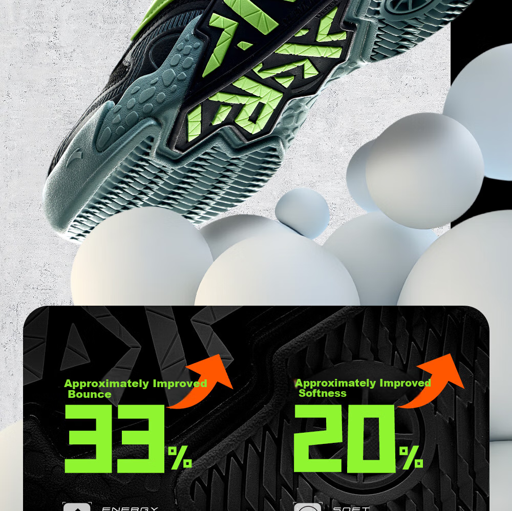 ANTA Children's Sports Shoes for Boys, Spring Wear-Resistant Practical Basketball Shoes with Cement Star Design A12511101 7