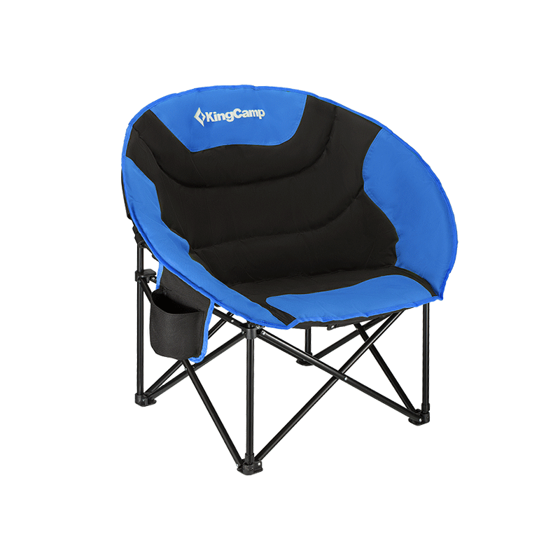 KingCamp Folding Chair Outdoor Table And Chairs Balcony Leisure Chair Camping Chair Fishing Beach Chair Internet-Famous Backrest Chair KC3816 Blue
