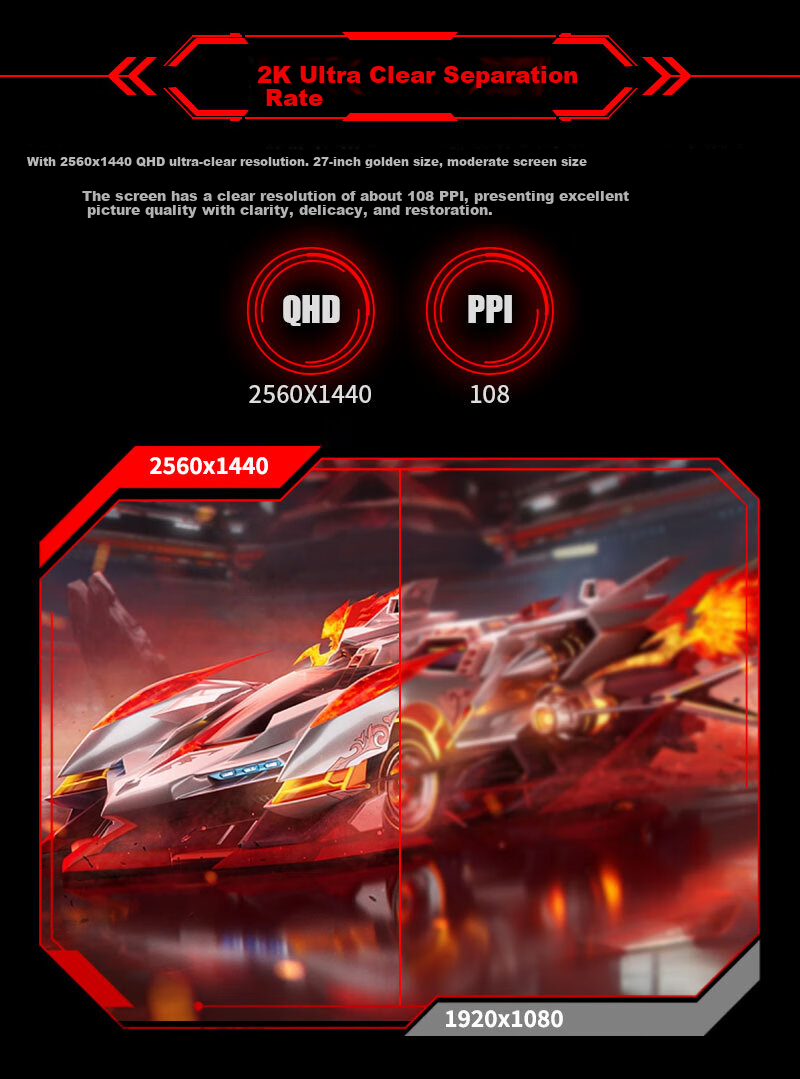 Panda 23.8-inch 240Hz Fast IPS 1ms GTG 110% sRGB Low Blue Light Gaming Monitor P24F6 3