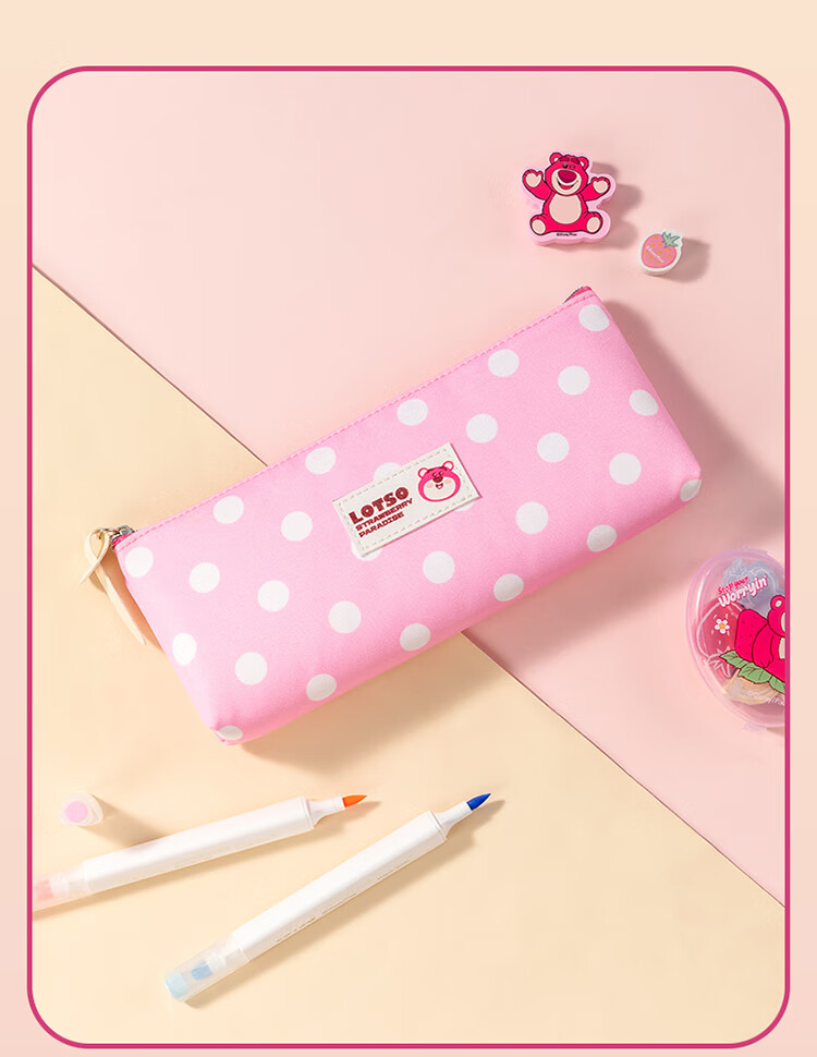 Disney Stitch Large Capacity Pencil Case Elementary School Stationery Storage Bag Simple Middle School Student Pen Box Graduation Gift 8