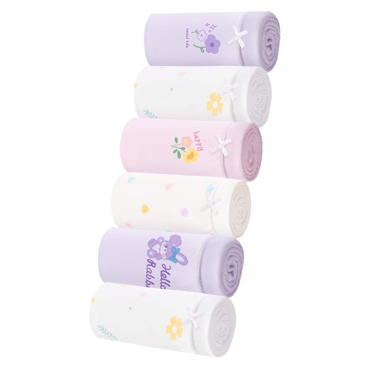DEESHA [7A Antibacterial] Girls' Underwear Children's Triangle Briefs Summer Thin Style Teenage Girls' Panties