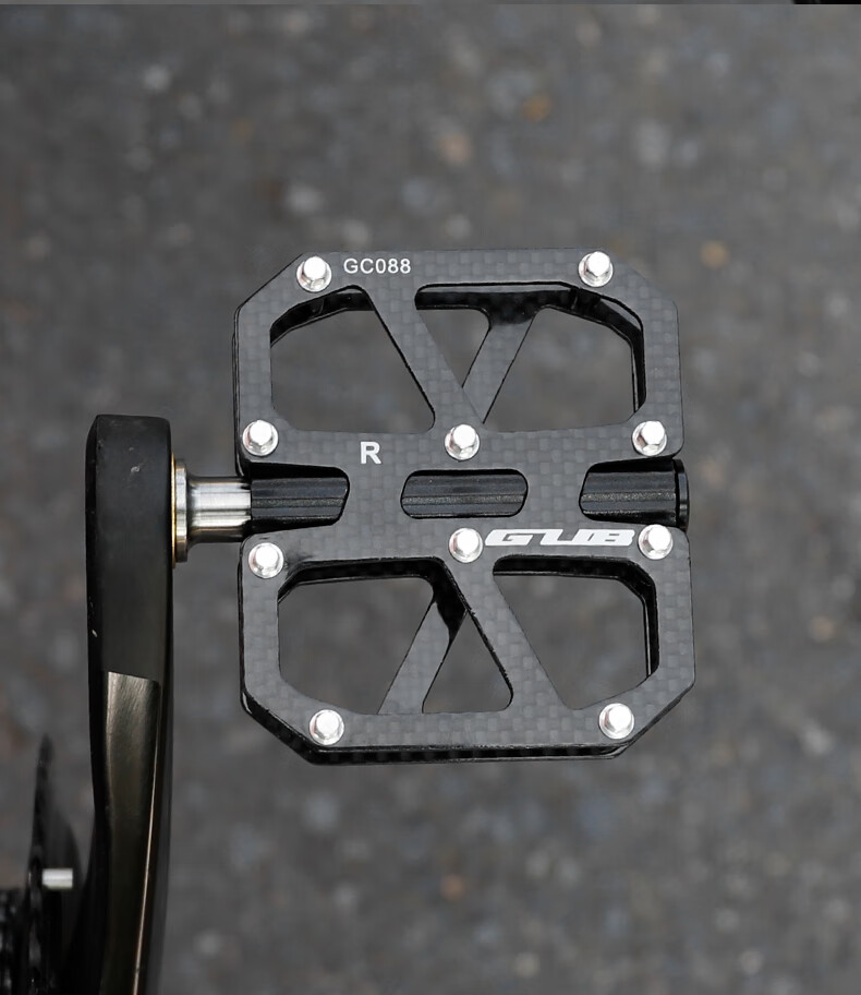 GUB Carbon Fiber Bicycle Pedals, Sanpei Lin Road Mountain Universal Titanium Bearing Pedals 14