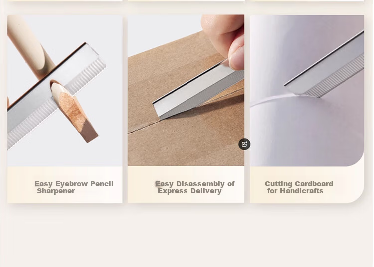 Goood New Stainless Steel Eyebrow Razor Blades for Beauty Salons (30 Pieces + Blade Holder), for Women's Eyebrow Shaving And Men's Eyebrow Trimming 19