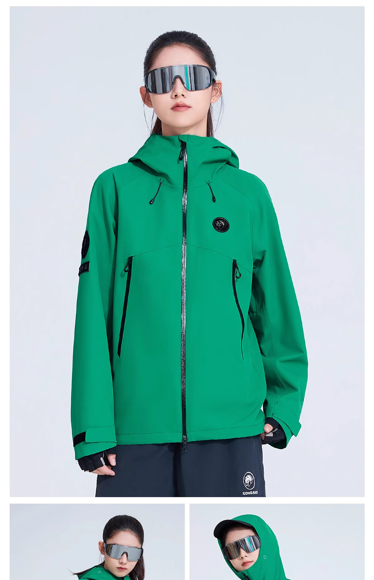 CAMEL Panda Series Hard Shell Waterproof Windproof Outdoor Mountaineering Jacket Cycling Coat A35BA6B113 M 19