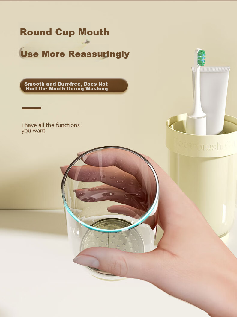 JAJALIN Ceramic Mouthwash Cup, Dopamine Contrasting Color Couple's Toothbrush Cup, Dormitory And Home Use Toothcup, Washing Cup, Toothbrush Cup 7