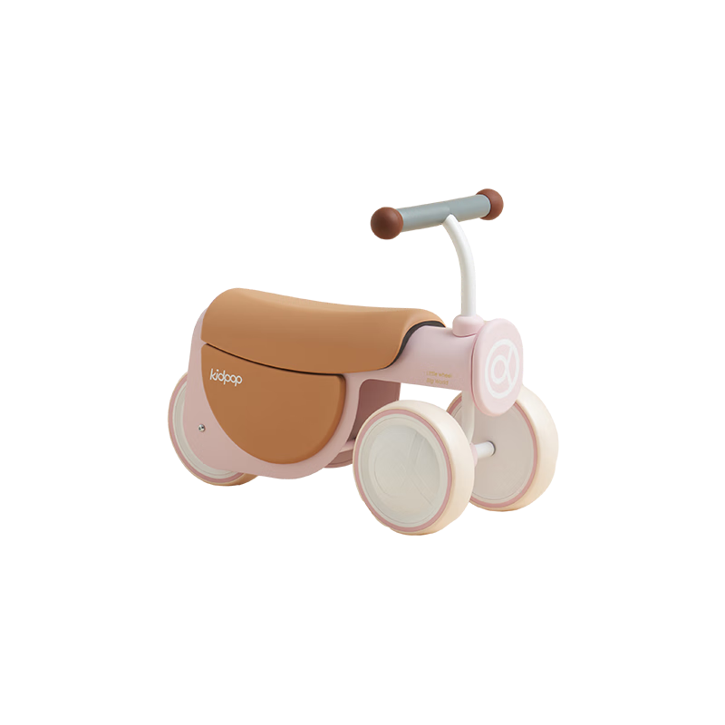 Kidpop Children's Balance Bike, Toddler Learning Bike for Ages 1-3, Two-In Gliding And Walking Bike, Baby's First Birthday Gift, Cherry Blossom Pink