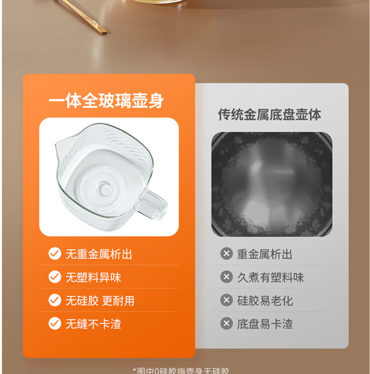 Joyoung Home Use 1L Small Capacity Health Pot, Multi-Purpose Electric Kettle for Hot And Cold Water, Metal Kettle without Glue, Constant Temperature Kettle, K10D-WY103 (Tea) 10