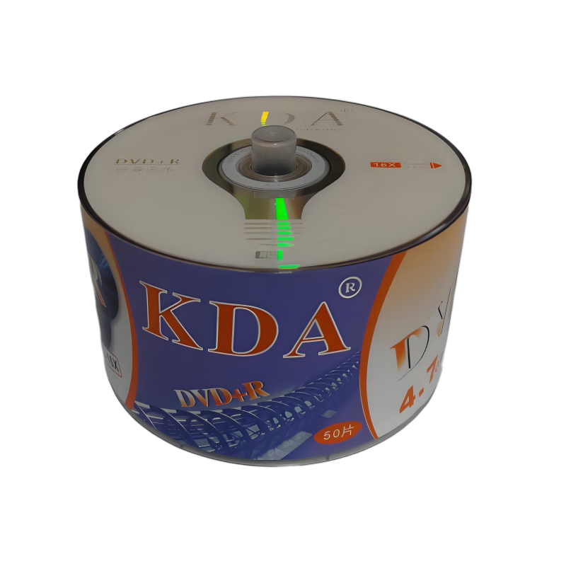 KDA DVD+R Jianjian Series 16x Speed 4.7GB Discs/Recordable Discs/Recordable Plates/DVD Discs Blank Recordable Discs Simple Packaging 50 Pieces Customizable Optical Discs