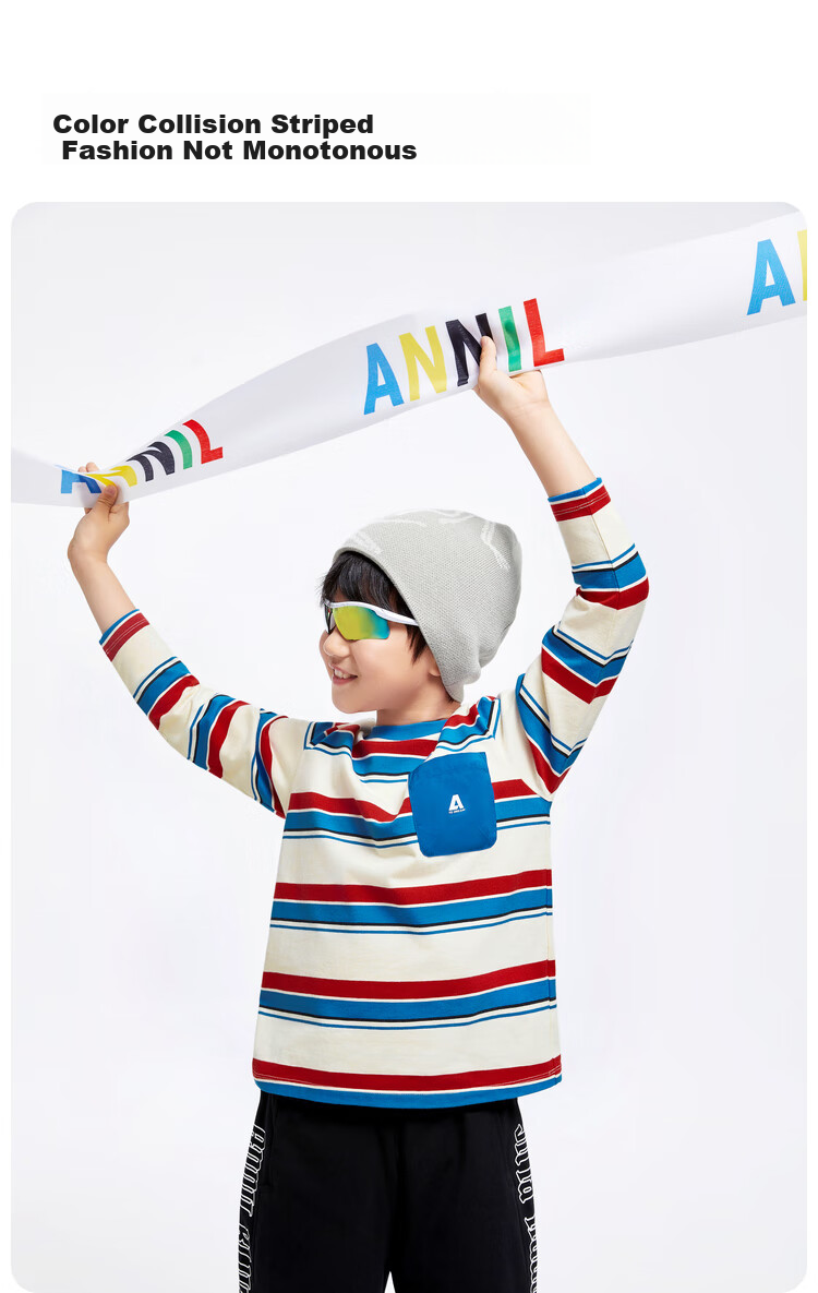 Annil Children's Clothing, Boys And Girls Round Neck Long-Sleeve Knit Sweater, 2024 Fall New Style, Purple, Baitiao, 130 2