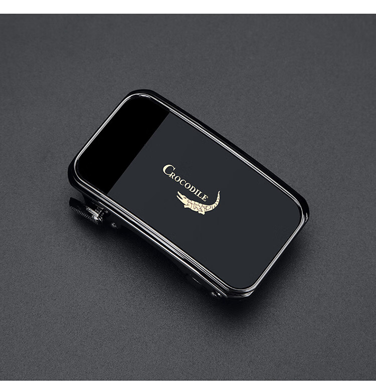 CROCODILE Men's Automatic Buckle Alloy Belt Buckle with Slot for Strap K36D129 4