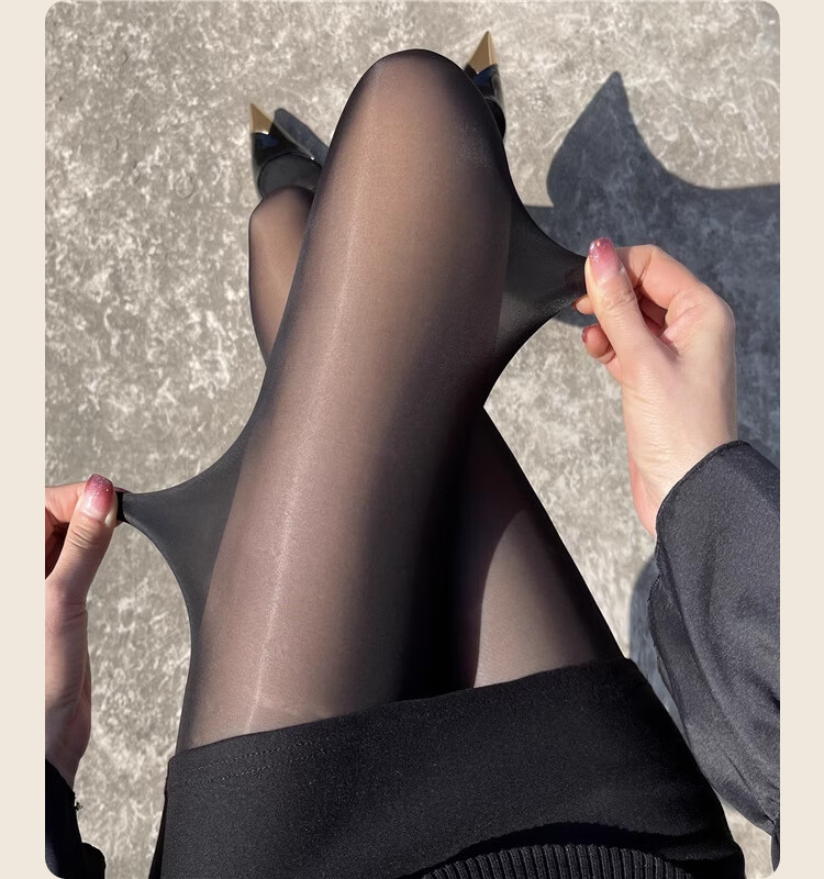 MiiOW Horse Oil Stockings for Women, 80D Thin Spring And Autumn Style, Sexy Anti-Snagging, 2026 New Model Bare Leg Effect, Pearl Pantyhose, 2 Pairs 19