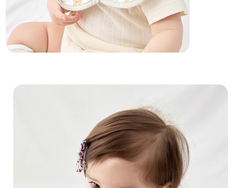 Niduoxiong Newborn Baby Waterproof Bib A-Class Petal Feeding Bib Pure Cotton Gauze Baby Eating Bib 30