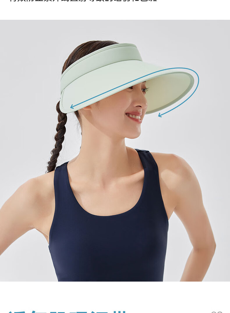VVC Sun Protection Hat for Women, Summer Visor Cap, Outdoor UV Protection Sun Hat, Cycling Cap, Sunhat, Cream White 5