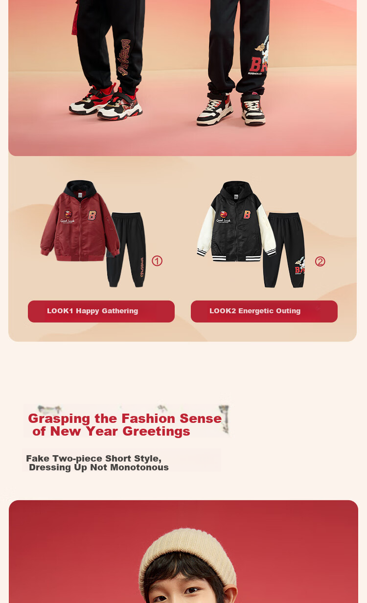 BALABALA Children's Outerwear Boys' Cotton Jacket Spring Coat Waterproof New Year Outfit Flight Suit 209125106101 4