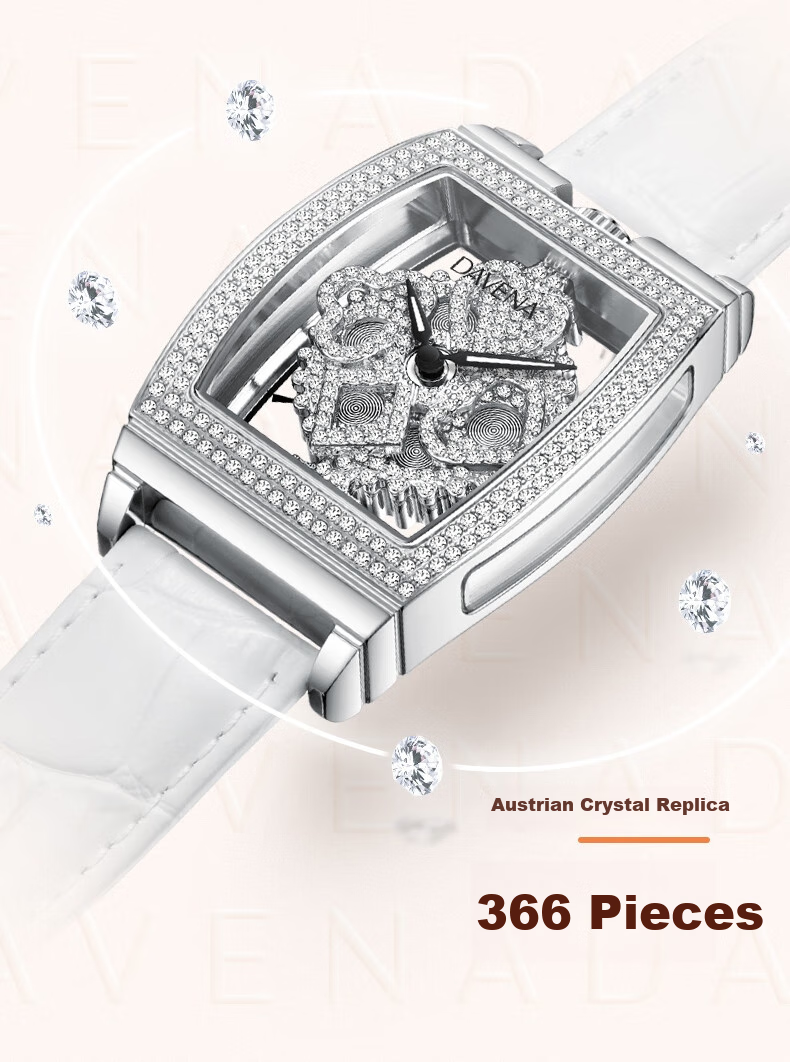Davena Tiweina Poker Goddess Watch, Ladies Starry Sky Light Luxury Wristwatch, Birthday Gift for Girlfriend, Christmas Present 3