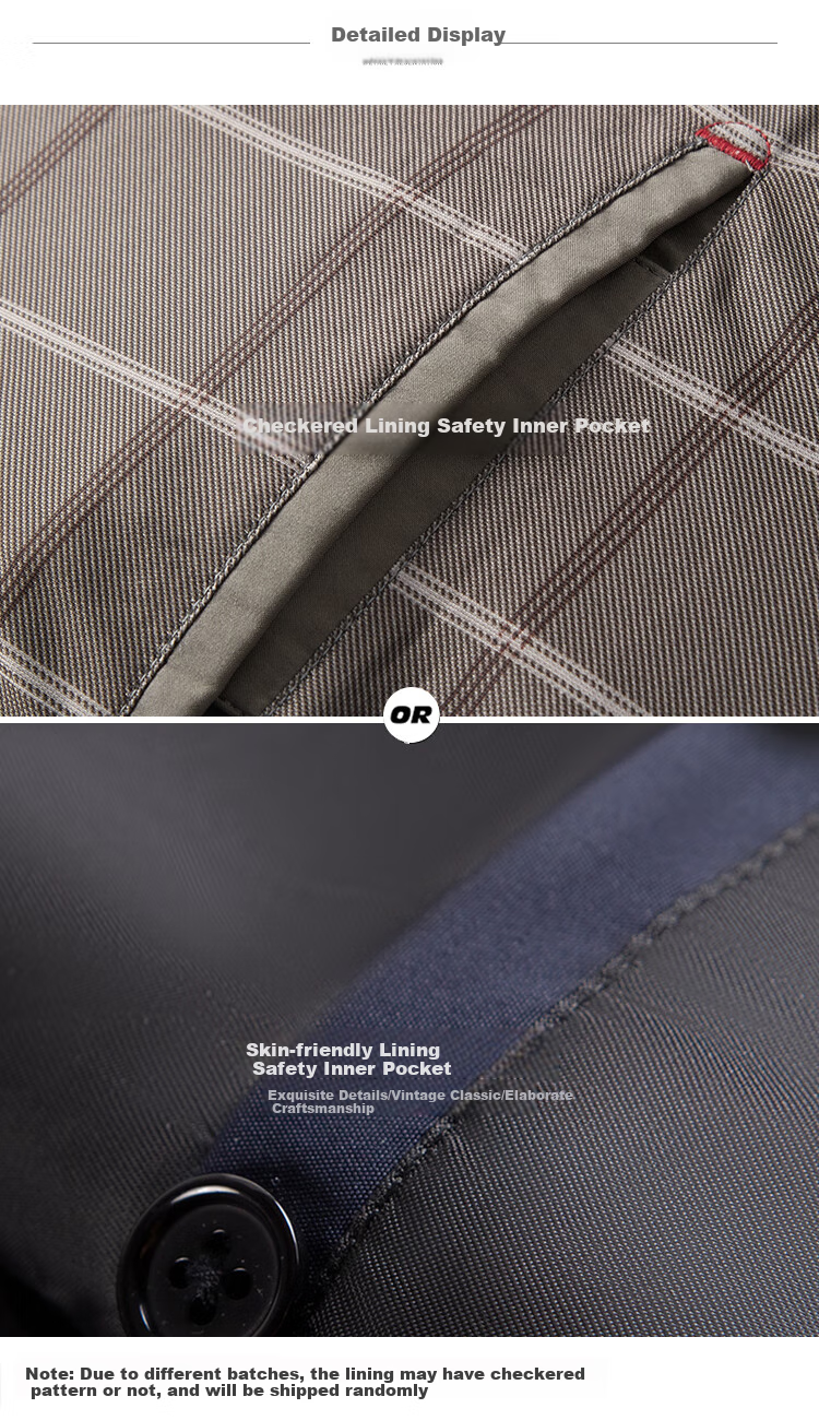 FIRS [Triple-Protection Fabric] Men's Executive Jacket, Spring And Autumn New Style, High-End Office Building Style, Middle-Aged And Elderly Dad's Outerwear for Me 12