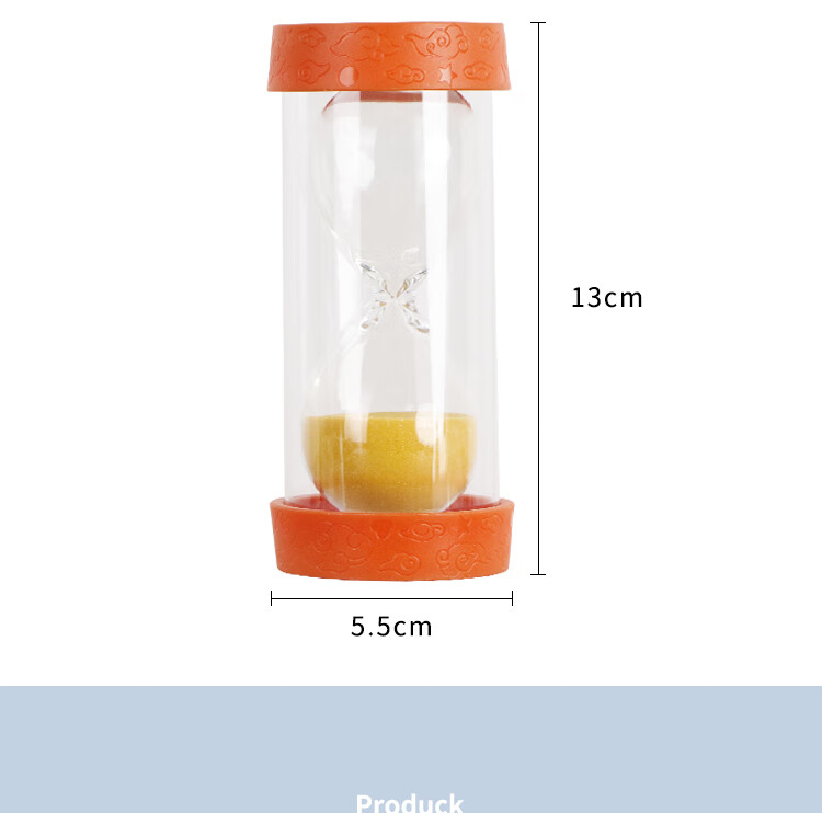 Extreme Space Hourglass Timer 10-Minute Creative Birthday Gift Desktop Ornament for Friends Kiwi Design 1