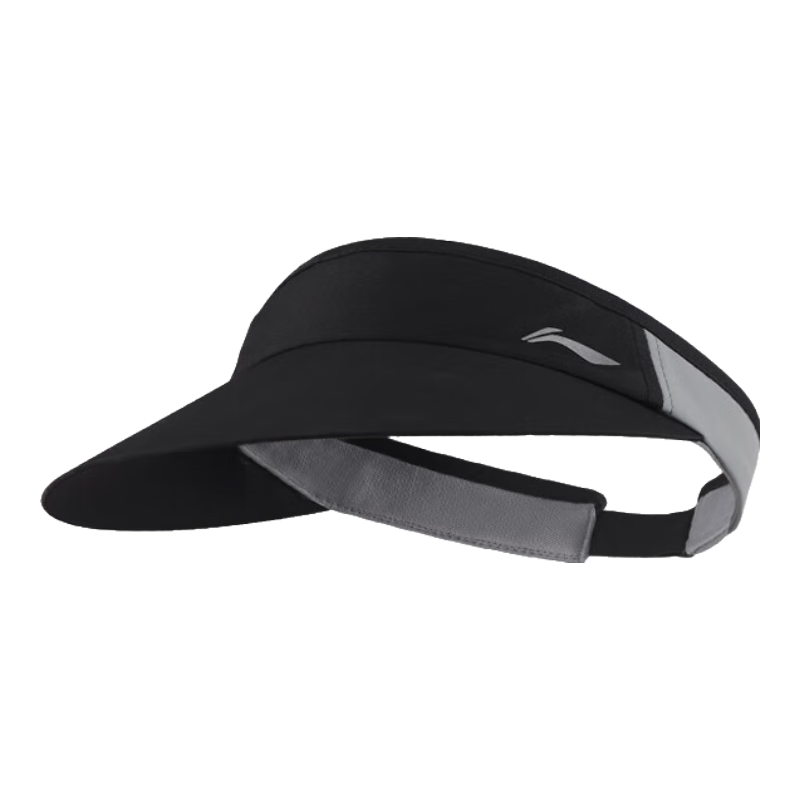 Li-Ning Unisex Open-Top Cap Spring Summer Sun Protection Quick-Dry Sweat-Absorbent Outdoor Marathon Tennis Hat Black