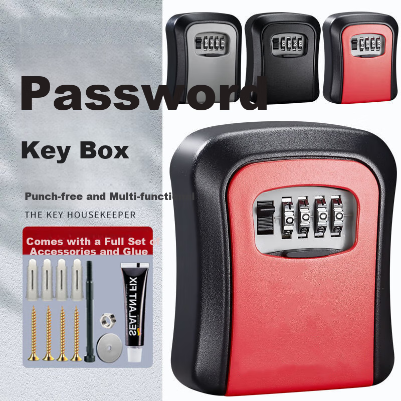 Huge Renovation Password Key Box, Construction Site Anti-Theft Door Peephole Box, Engineering Password Lock Key Box for Storing Keys