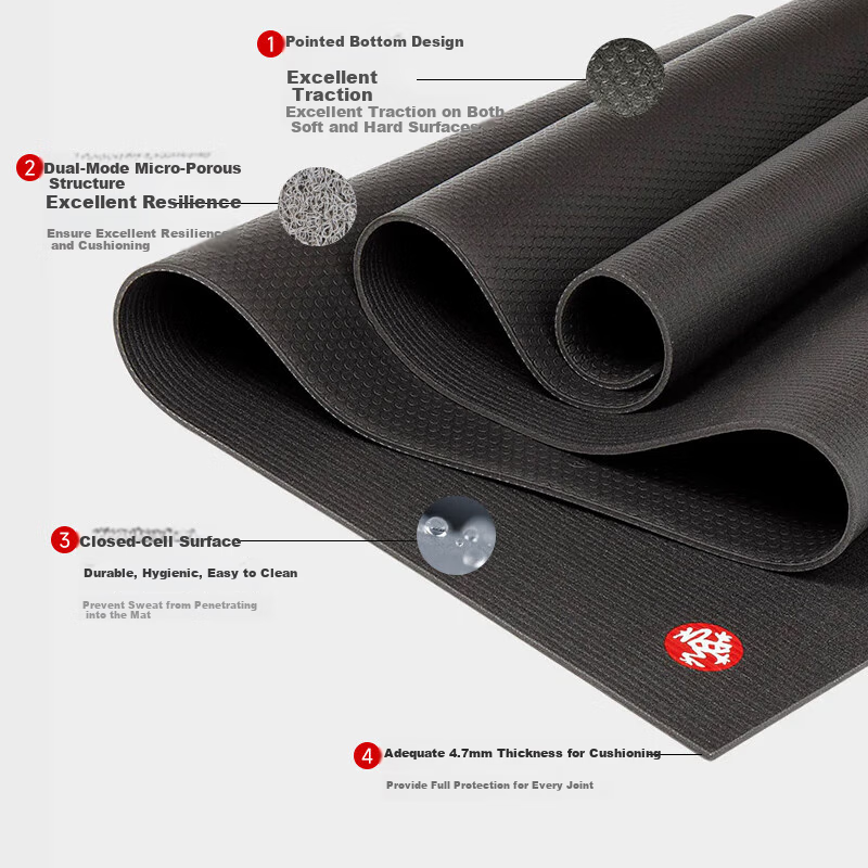MANDUKA Frog Mat PROlite Legend Series Professional Yoga Mat, Non-Slip Mat, Thickened Fitness Essential, 4.7mm