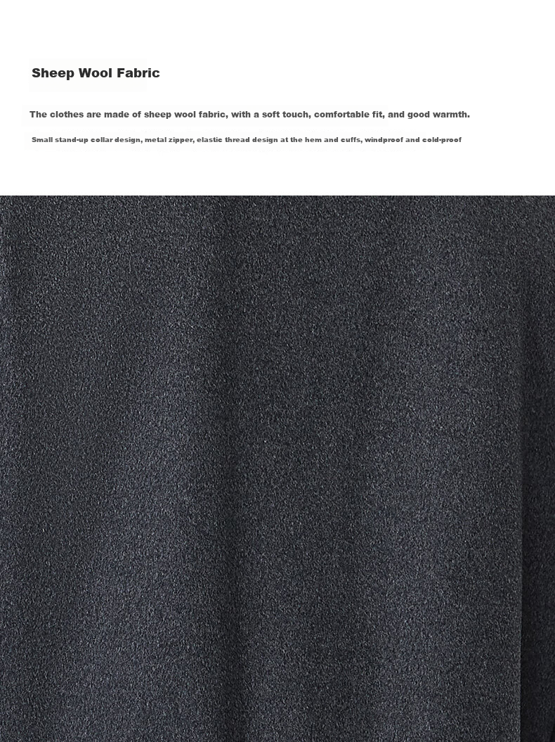 Goldlion [Warm Merino Wool] Stand-Collar Jacket, 2026 Autumn Men's High-End Lightweight Coat, Black, Size M 2