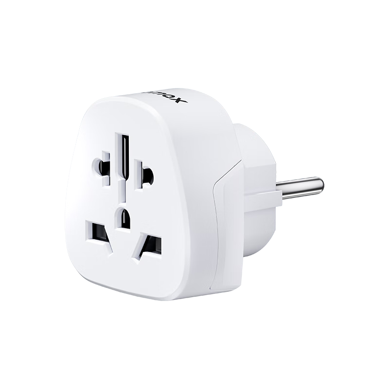 MOMAX European Standard Travel Socket/Adapter/power Converter Suitable for European Standard Regions (Germany, France, South Korea, Etc.) White