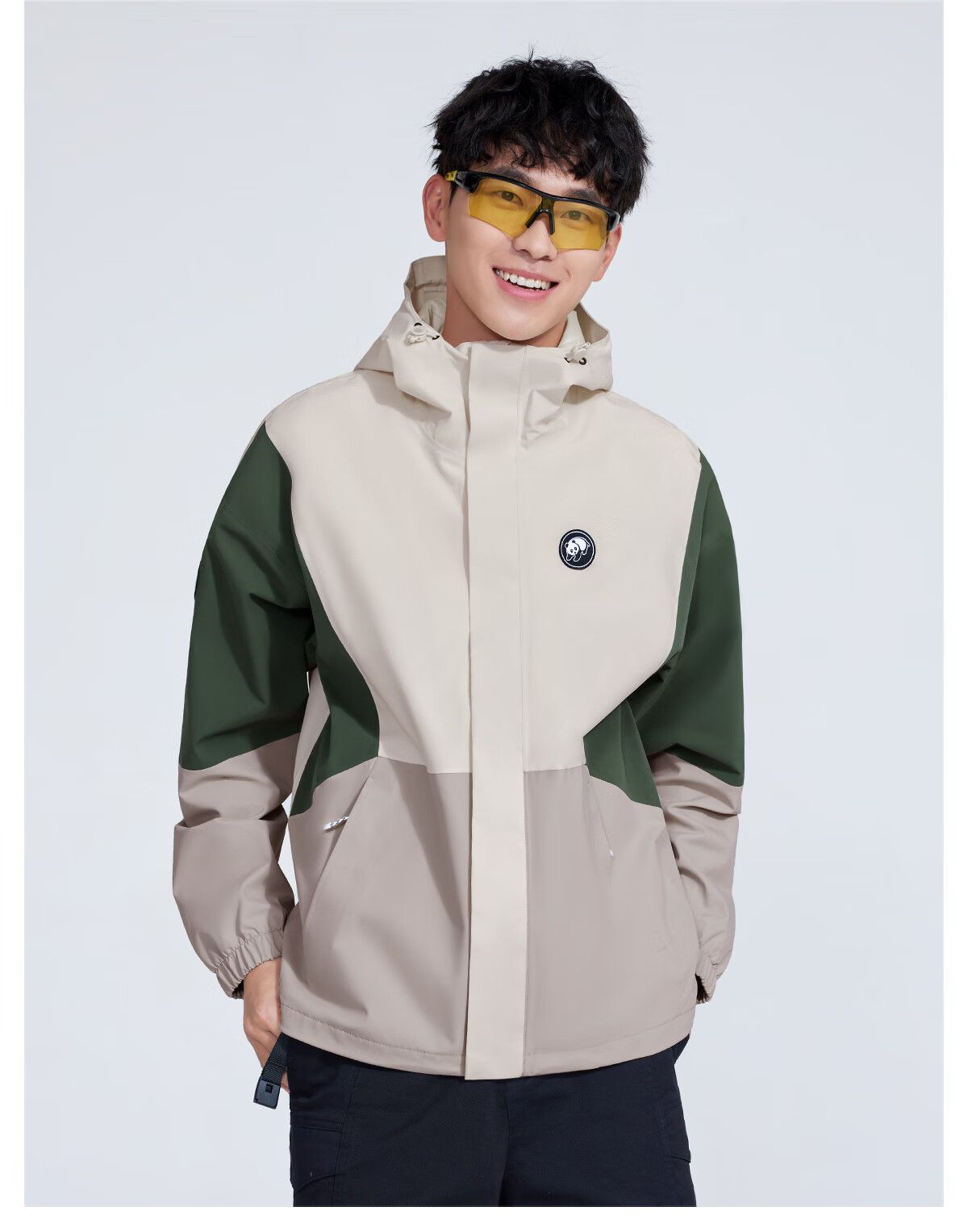 Panda Camel Series Yunxi Single-Layer Waterproof Windproof Outdoor Mountaineering Jacket for Men and Women 8640, M 27