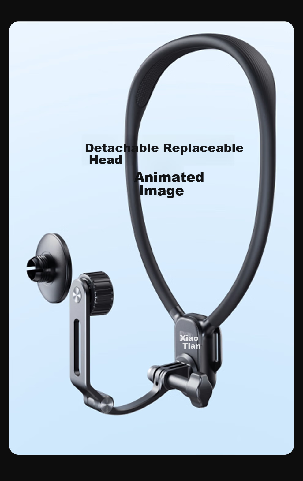 Xiaotian Neck Strap Phone Holder, First-Person Perspective Shooting Device, Chest-Mounted Wearable Anti-Shake Live Streaming Device, Outdoor Fishing Cycling Gadget, Compatible with Android And Apple 18