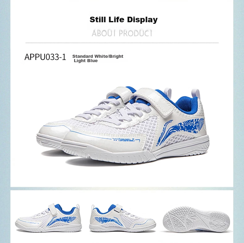 Li-Ning Children's Table Tennis Shoes Qilin 3.0 Kids' Shoes Professional Training Non-Slip Badminton Shoes Sports Shoes for Boys And Girls, Size 35 4