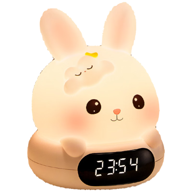 Xifeng Clock Night Light Bedroom Sleep Lamp Rechargeable Remote Control Bedside Table Lamp Baby Feeding Eye Protection Maternity Use