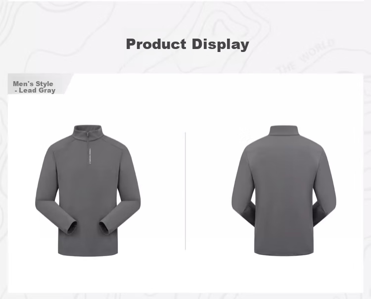 TOREAD Quick-Dry Long Sleeve T-Shirt, Outdoor Elastic Breathable Stand Collar POLO Shirt, Quick-Dry Top, Black Women's Size L 17