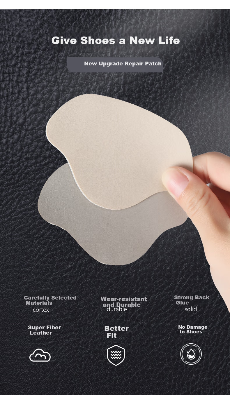 FOOTOPPO Shoe Repair Patch, Sports Shoes Heel Liner Repair Patch for Men, Anti-Friction Heel Patch, Shoe Repair Patch for Upper 2