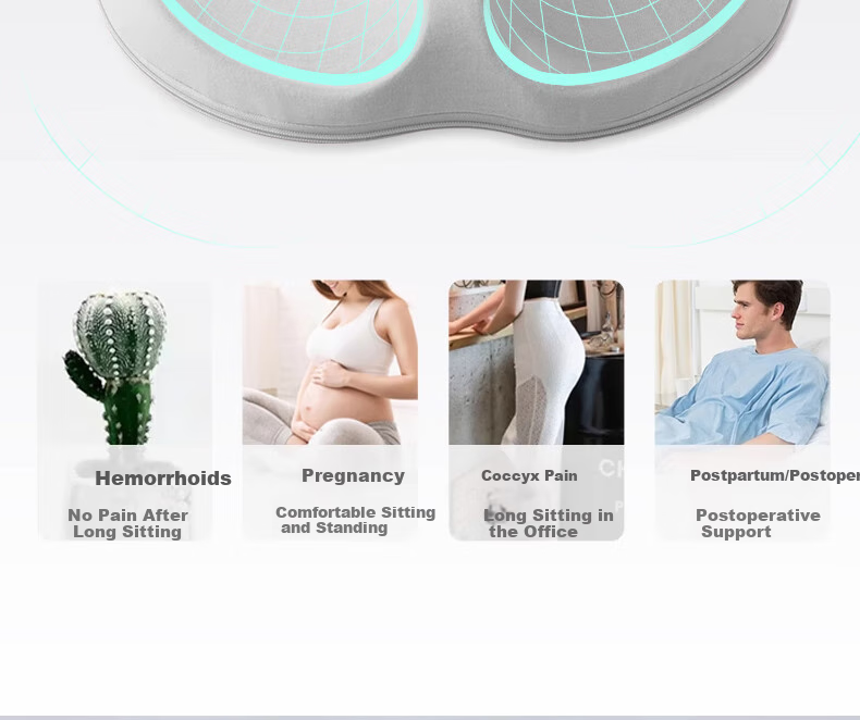 Mixiaoshu Hemorrhoid Cushion, Butt Pad for Office, Postpartum Long-Sitting Chair Pad, Natural Delivery Maternity Pressure Relief, Post-Surgery Anal Fistula Tailbone Pad 1