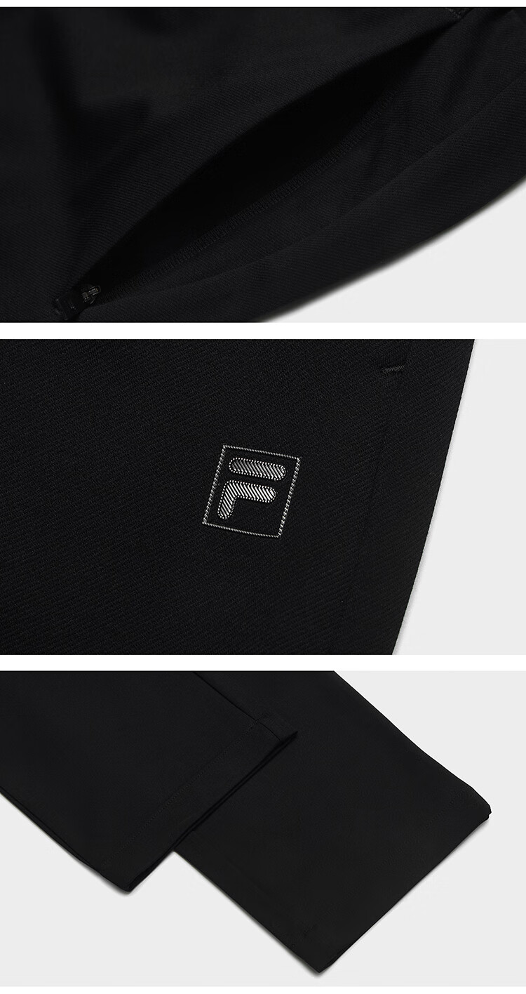 FILA Official Men's Knit Long Pants Summer Fashion Simple Basic Casual Straight-Leg Pants 2
