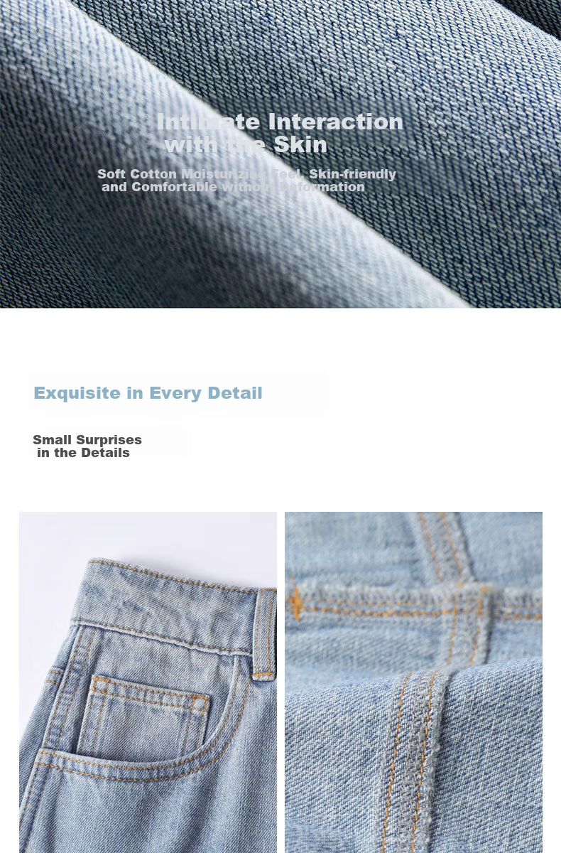 LangSha Women's Loose-Fit Denim Shorts, Lightweight for Summer, Frayed Edges, Straight-Leg Slimming A-Line Wide-Leg Pants, Casual Versatile Hot Pants for Outdoor Wear 15